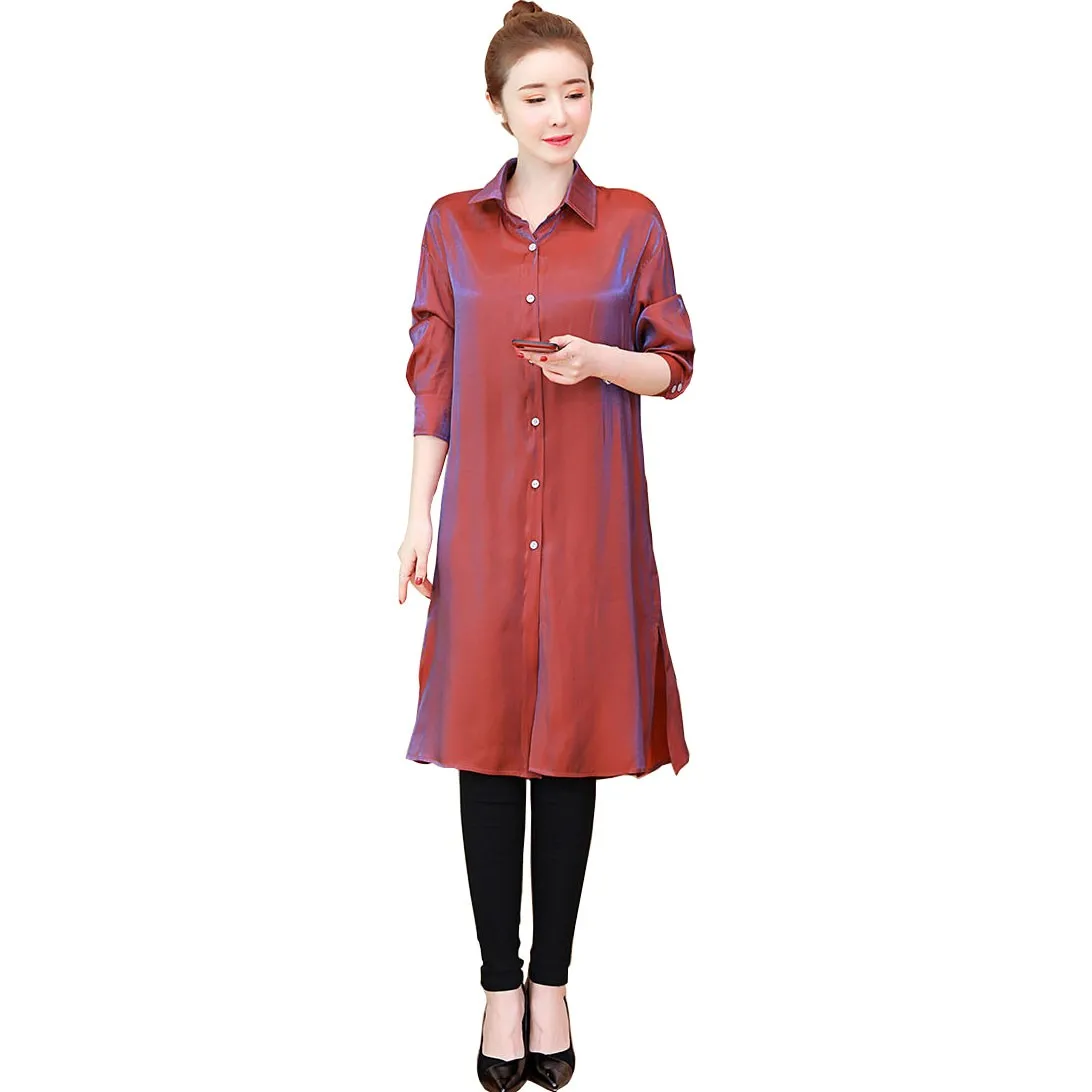 Long Women Blouses 2021 New Female Spring Autumn Large Size L-5xl Fashion Shirt Long Sleeve Tops Loose Blouse Ladies Overcoat
Long Women Blouses 2021 New Female Spring Autumn Large Size L-5xl Fashion Shirt Long Sleeve Tops Loose Blouse Ladies Overcoat