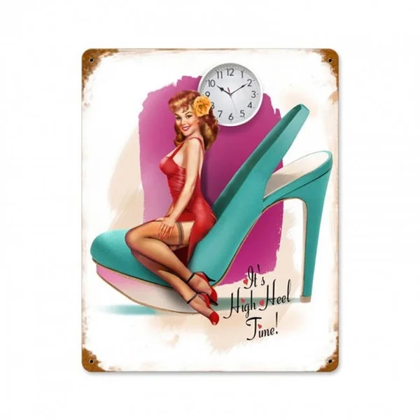 Жестяной знак «It's High Heel Time Pin Up Girl», винтажная искусственная мужская пещера, навес гаража и барный знак
Жестяной знак «It's High Heel Time Pin Up Girl», винтажная искусственная мужская пещера, навес гаража и барный знак