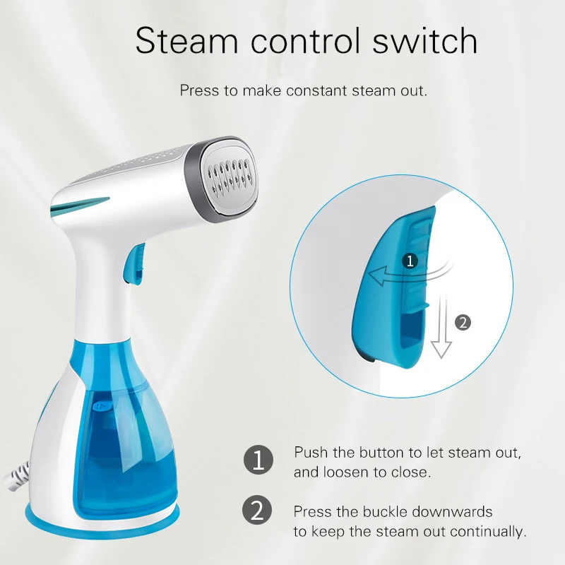 Handheld Fabric Steamer 15 Seconds Fast-Heat 1500W Powerful Garment Steamer for Home Travelling Portable Steam Iron
Handheld Fabric Steamer 15 Seconds Fast-Heat 1500W Powerful Garment Steamer for Home Travelling Portable Steam Iron