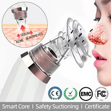 Blackhead Remover Vacuum Hot Compresses Pore Cleaner Suctioning Nose T Zone Acne Sebum Firming Skin Sentive Care USB Charge