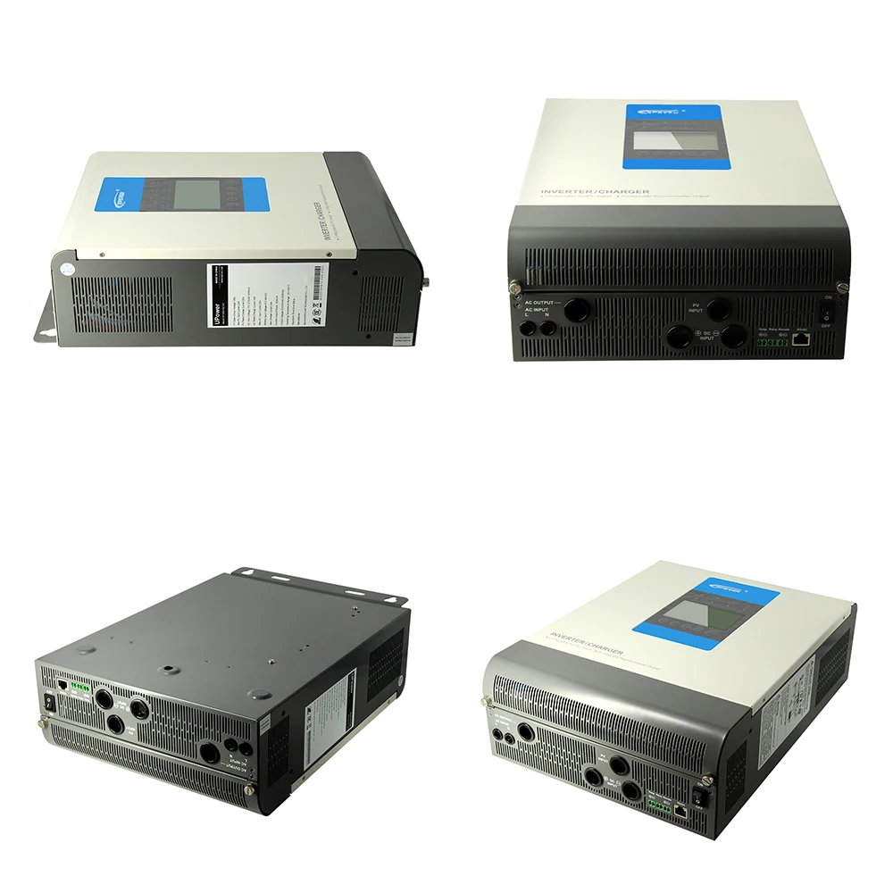 EPEVER Upower Pure Sine Wave Inverter&Charger Combining 24V/48V Battery Charging MPPT Solar AC Output 220V/230V UP5000-M10342 
EPEVER Upower Pure Sine Wave Inverter&Charger Combining 24V/48V Battery Charging MPPT Solar AC Output 220V/230V UP5000-M10342