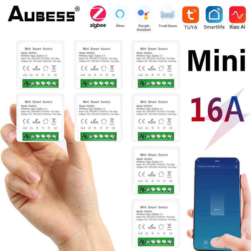 Умный выключатель Aubess Zigbee, модуль выключателя с таймером и голосовым управлением через приложение, работает с Tuya Alexa Google Home, 8 шт.
Умный выключатель Aubess Zigbee, модуль выключателя с таймером и голосовым управлением через приложение, работает с Tuya Alexa Google Home, 8 шт.