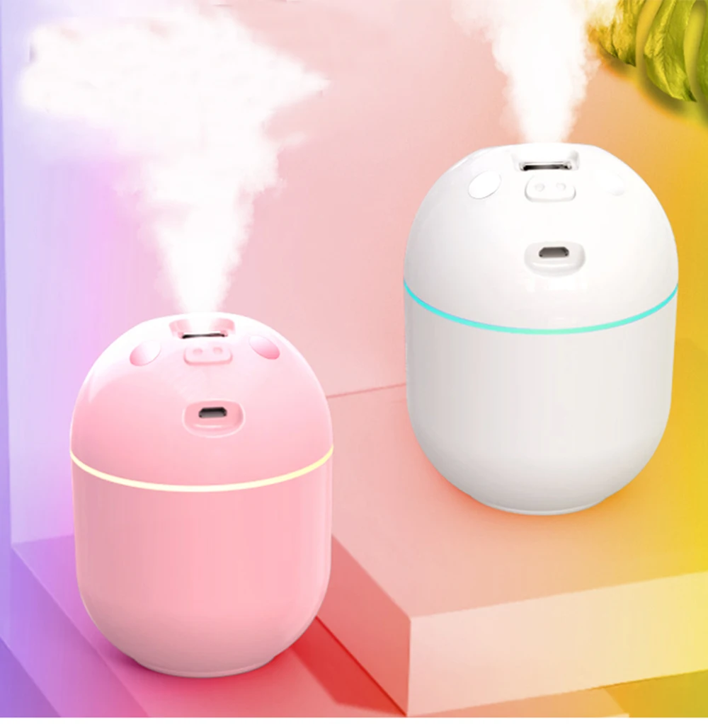 Humidifier Piglet Aroma Diffuser Essential Oil Diffuser 220ML for Home Car Office USB with LED Night Light
Humidifier Piglet Aroma Diffuser Essential Oil Diffuser 220ML for Home Car Office USB with LED Night Light