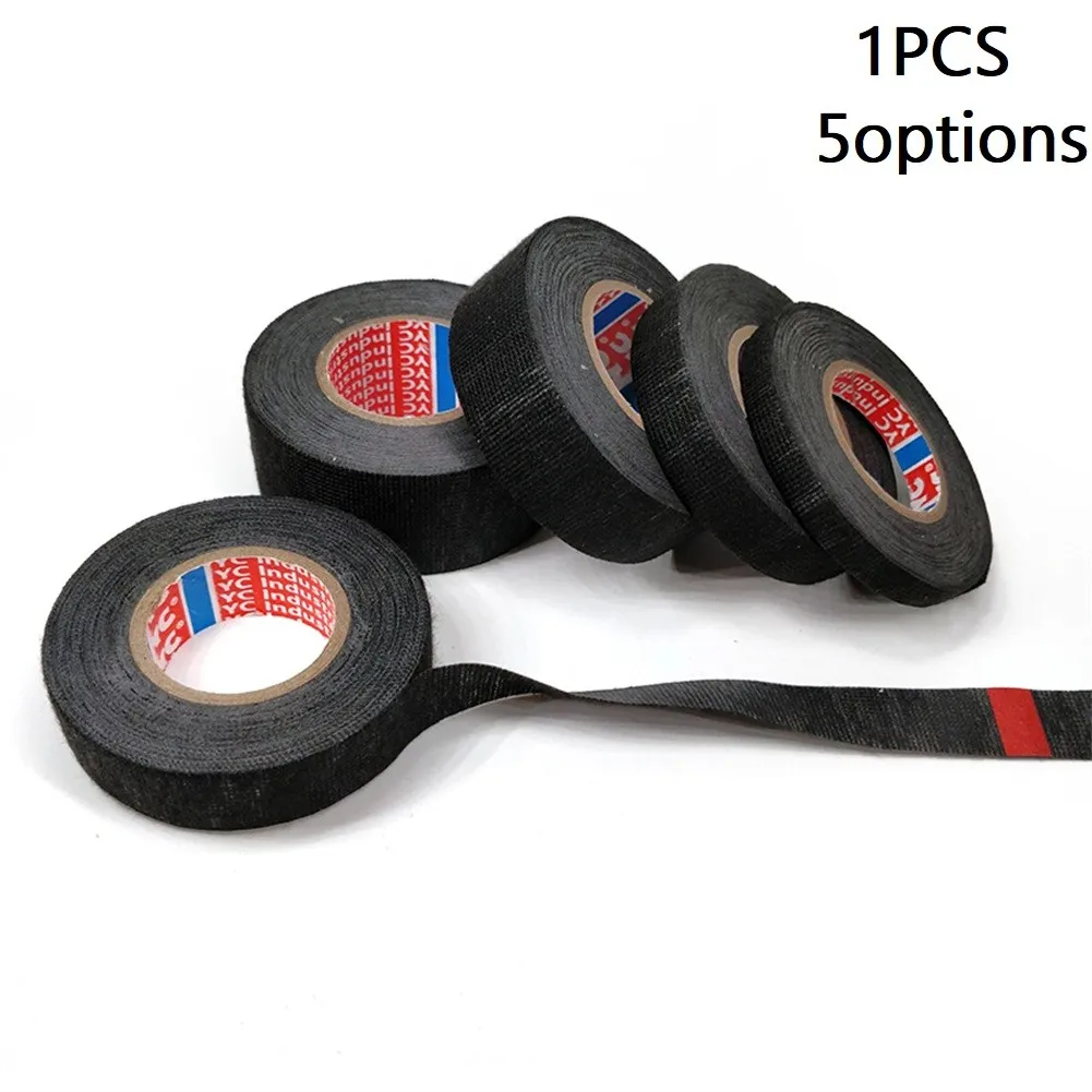 1PC 15M Tape 9/15/19/25/32mm Heat-resistant Adhesive Cloth Fabric Tape Cable Harness Wiring Protection For Winding Harnesses
1PC 15M Tape 9/15/19/25/32mm Heat-resistant Adhesive Cloth Fabric Tape Cable Harness Wiring Protection For Winding Harnesses