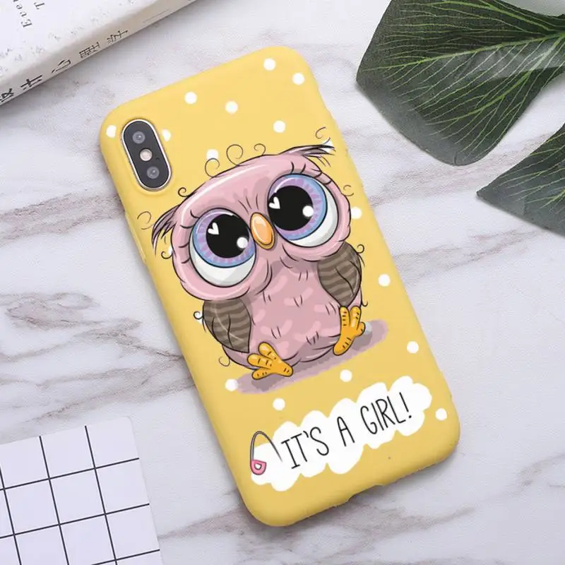 Baby Cute Owl pattern fundas Phone Case Candy Color for iPhone 6 7 8 11 12 s mini pro X XS XR MAX Plus 
Baby Cute Owl pattern fundas Phone Case Candy Color for iPhone 6 7 8 11 12 s mini pro X XS XR MAX Plus