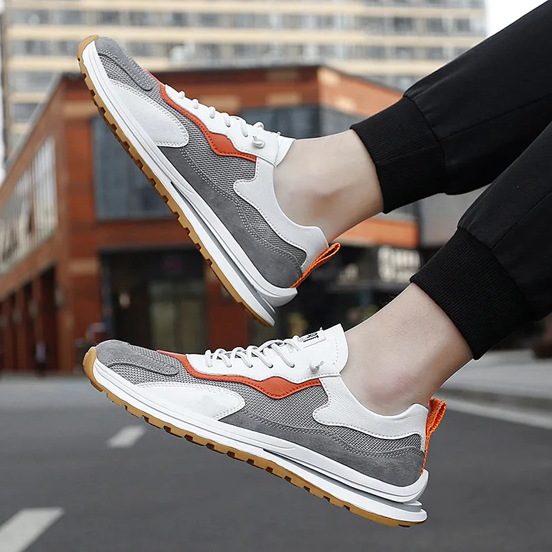 Mens Breathable Fashion Running Shoes Males Non Slip Lace Up Leisure Sneakers Males Wear-resistant Jogging Sports Shoes
Mens Breathable Fashion Running Shoes Males Non Slip Lace Up Leisure Sneakers Males Wear-resistant Jogging Sports Shoes