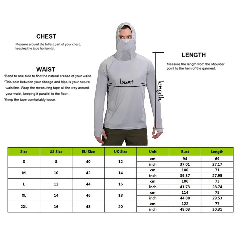 Fishing Clothes Sun Shirt Anti-UV Breathable Men Quick Dry Hooded Fishing Shirt Outdoor Hiking T-shirt Sunscreen Tops
Fishing Clothes Sun Shirt Anti-UV Breathable Men Quick Dry Hooded Fishing Shirt Outdoor Hiking T-shirt Sunscreen Tops