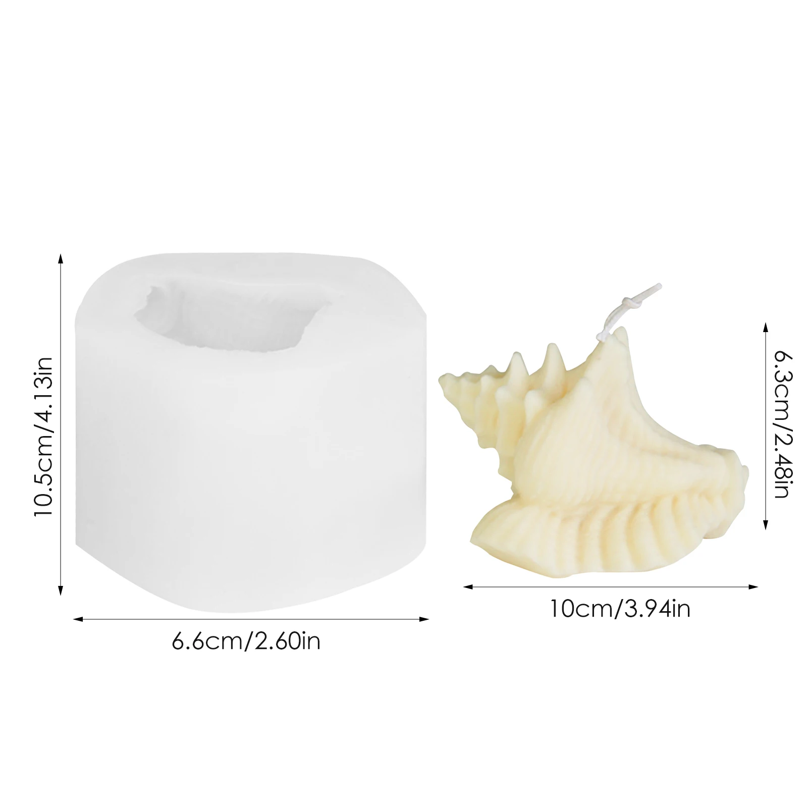 Shell Conch Shape Crystal Epoxy Mould Silicone Mold Creative Soap Mould 3D Mirror Soap Candle Making Tools moldes de silicona
Shell Conch Shape Crystal Epoxy Mould Silicone Mold Creative Soap Mould 3D Mirror Soap Candle Making Tools moldes de silicona