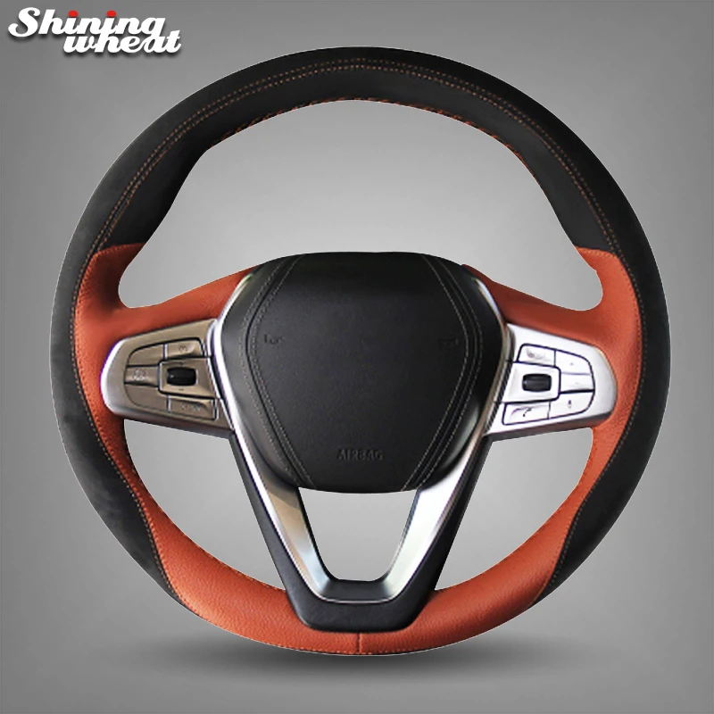 Hand Sew Black Brown Car Steering Wheel Cover for BMW G30 530i 540i 520d 530e 2016-2018 G32 GT 630i 630d 2017-2018 
Hand Sew Black Brown Car Steering Wheel Cover for BMW G30 530i 540i 520d 530e 2016-2018 G32 GT 630i 630d 2017-2018