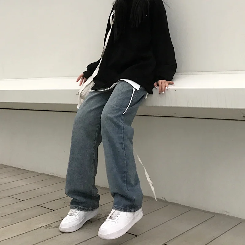 Jeans Women Loose Wide Leg Denim Trousers High Waist Floor Length Streetwear Harajuku All-match Students Fashion Ulzzang Leisure
Jeans Women Loose Wide Leg Denim Trousers High Waist Floor Length Streetwear Harajuku All-match Students Fashion Ulzzang Leisure