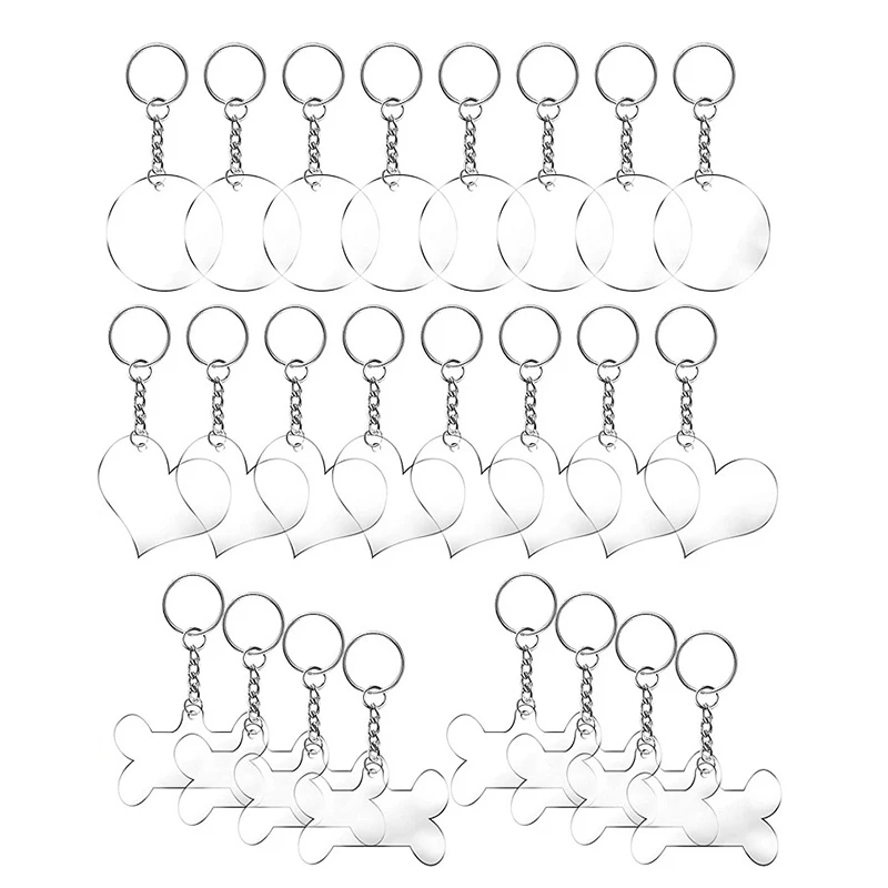 96 Pieces Acrylic Transparent Discs,Blanks Charms and Tassel Pendants, Keyring with Chain for DIY Crafts Jewelry Making 
96 Pieces Acrylic Transparent Discs,Blanks Charms and Tassel Pendants, Keyring with Chain for DIY Crafts Jewelry Making