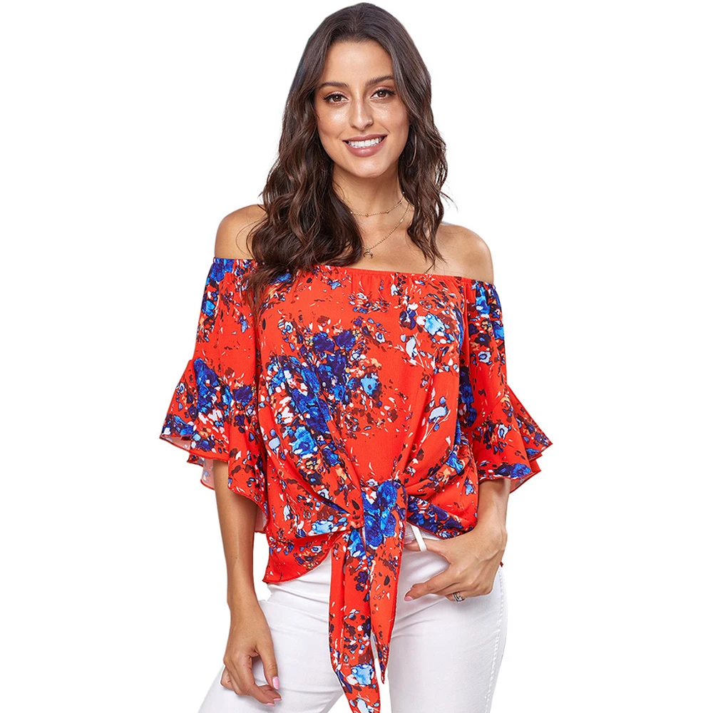 Spring Summer Women's Blouse Shirt 2020 Casual Slash Neck Ruffles Sleeve Shirt Female blusas mujer de moda Vintage Tops Women
Spring Summer Women's Blouse Shirt 2020 Casual Slash Neck Ruffles Sleeve Shirt Female blusas mujer de moda Vintage Tops Women