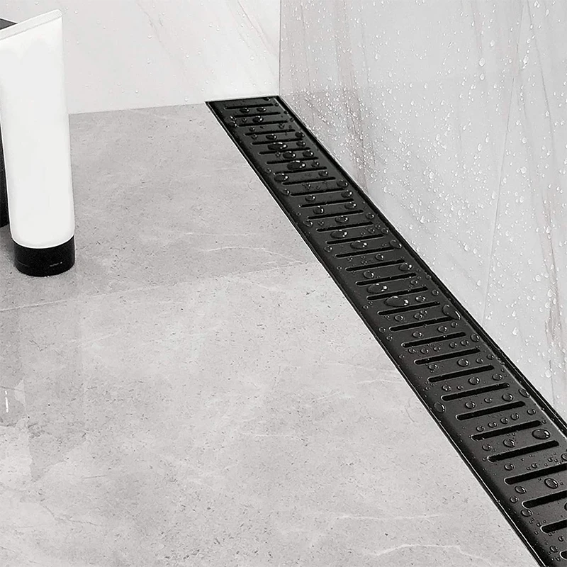 Professional 24-Inch Linear Shower Drain Removable Capsule Pattern Grate Brushed 304 Rectangle Shower Floor Drain Hair Strainer
Professional 24-Inch Linear Shower Drain Removable Capsule Pattern Grate Brushed 304 Rectangle Shower Floor Drain Hair Strainer