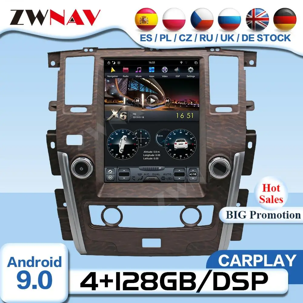 Tesla Screen Android 9.0 Video Player For Nissan Patrol 2010 2011 2012 2013 2014 2015-2018 Radio Receiver Audio Stereo Head Unit
Tesla Screen Android 9.0 Video Player For Nissan Patrol 2010 2011 2012 2013 2014 2015-2018 Radio Receiver Audio Stereo Head Unit