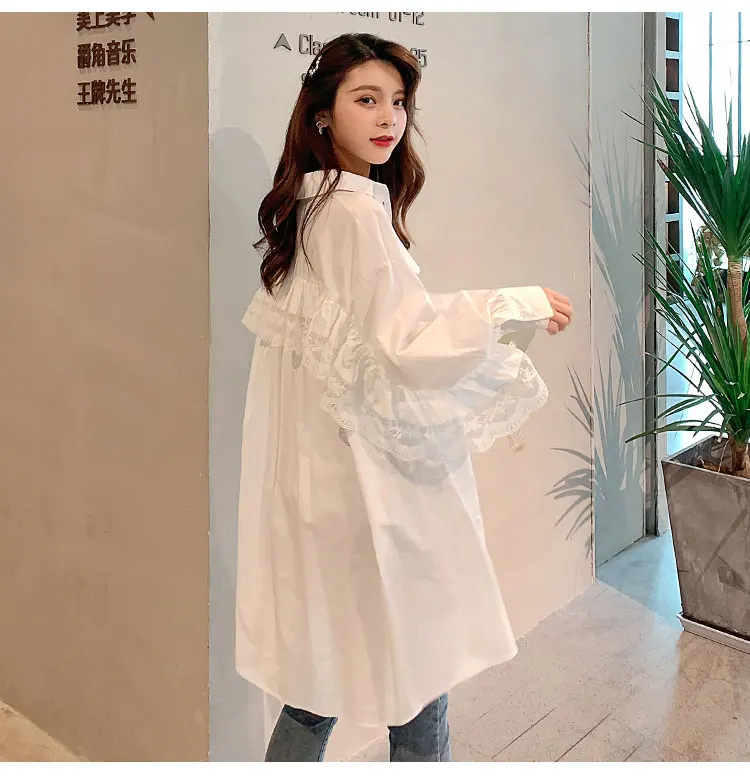 Yuerwang женское платье кружевное лоскутное асимметричное Хлопковое платье-рубашка необычное Длинное свободное длинное платье с длинным рука... 
Yuerwang женское платье кружевное лоскутное асимметричное Хлопковое платье-рубашка необычное Длинное свободное длинное платье с длинным рука...