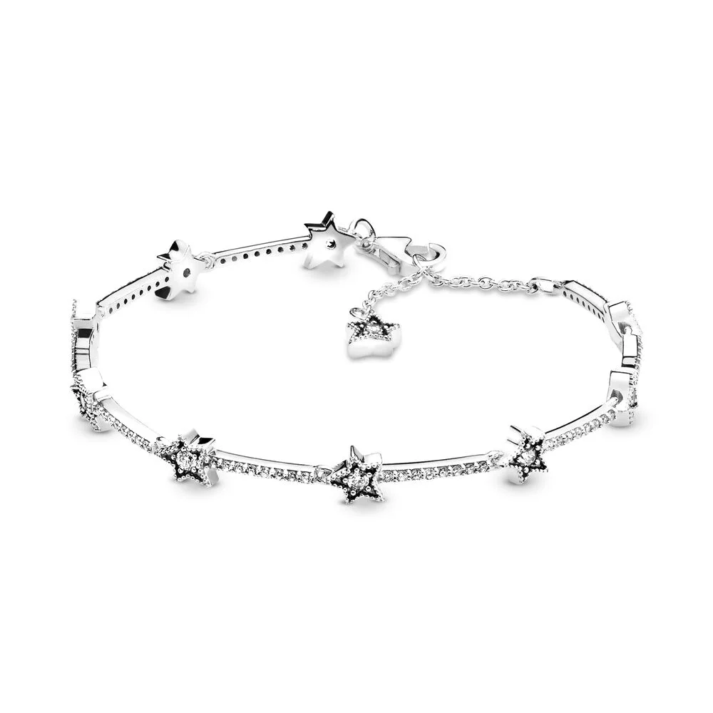 2019 NEW 100% 925 Sterling Silver Winter Dazzling Celestial Stars Bracelet Fit DIY Europe Women Original Fashion Jewelry Gift
2019 NEW 100% 925 Sterling Silver Winter Dazzling Celestial Stars Bracelet Fit DIY Europe Women Original Fashion Jewelry Gift