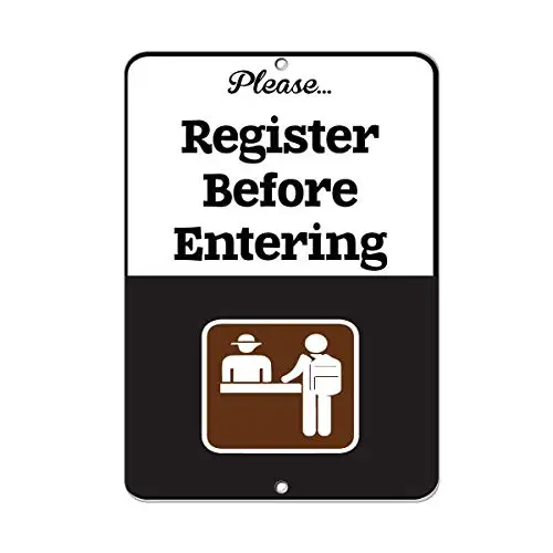 Coffee Retro Home Office Warning Outdoor Road Sign 8x12Inch,Please Register Before Entering Activity Campground,Retro Vintage Si
Coffee Retro Home Office Warning Outdoor Road Sign 8x12Inch,Please Register Before Entering Activity Campground,Retro Vintage Si