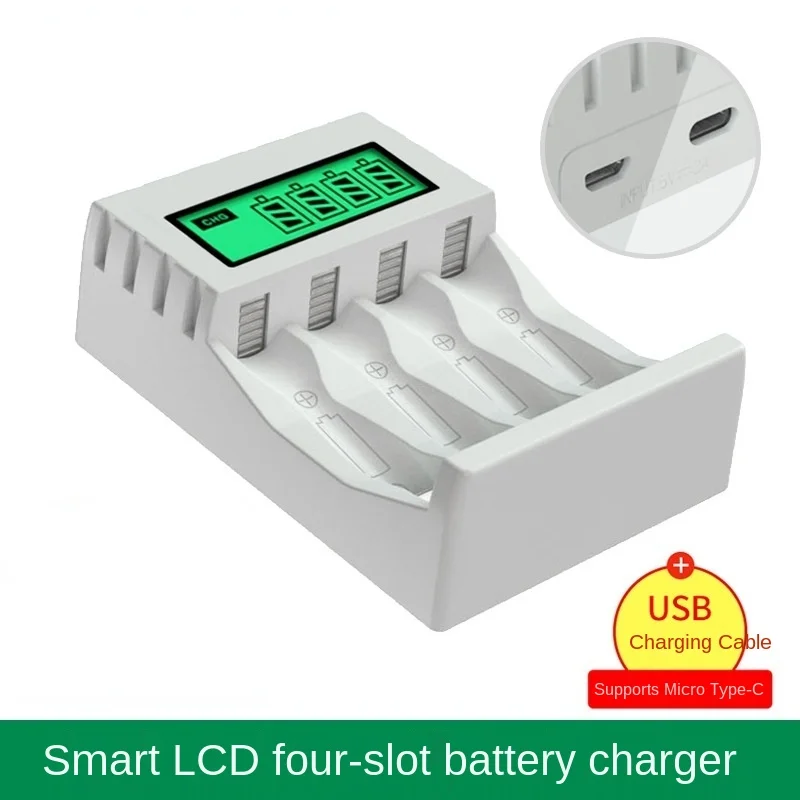 4 slot Battery Charger for AAA/AA Rechargeable Battery Short Circuit Protection with LED Indicator Ni-MH/Ni-Cd charger
4 slot Battery Charger for AAA/AA Rechargeable Battery Short Circuit Protection with LED Indicator Ni-MH/Ni-Cd charger