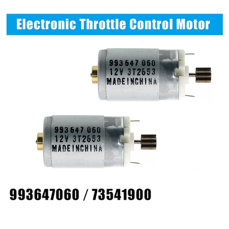 2X for Johnson Electronic Throttle Control 12V DC Motor 9-Tooth for- Mercedes Benz -BMW Ford 993647060/73541900 
2X for Johnson Electronic Throttle Control 12V DC Motor 9-Tooth for- Mercedes Benz -BMW Ford 993647060/73541900