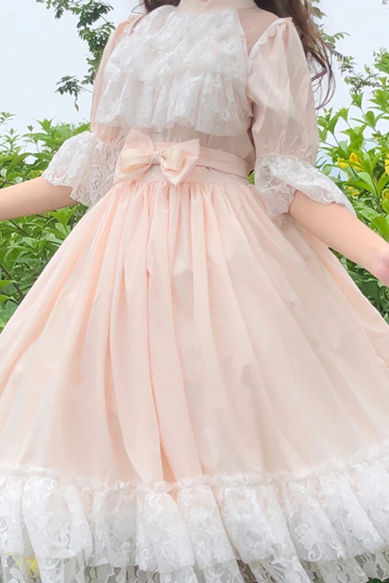 Sweet Lolita Dress Women 2020 New Summer Lace Princess Dress Bow Waist Hugging Slimming Skirt victorian lolita dress loli
Sweet Lolita Dress Women 2020 New Summer Lace Princess Dress Bow Waist Hugging Slimming Skirt victorian lolita dress loli