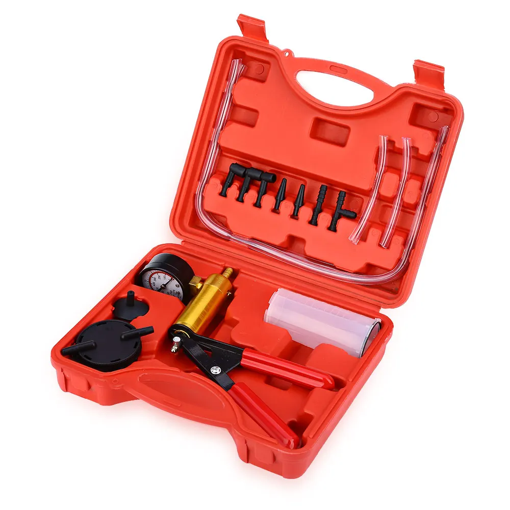 Auto Manual Vacuum Aluminum Pressure Tire Pressure Gauge Pump Brake Fluid Portable Durable Repair Set Tester Kit Motorcycle
Auto Manual Vacuum Aluminum Pressure Tire Pressure Gauge Pump Brake Fluid Portable Durable Repair Set Tester Kit Motorcycle