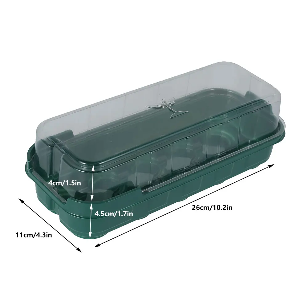 10pcs Seedling Tray Seed Starter Tray with Cover and Base For Gardening Bonsai Garden Protective Grow Box
10pcs Seedling Tray Seed Starter Tray with Cover and Base For Gardening Bonsai Garden Protective Grow Box