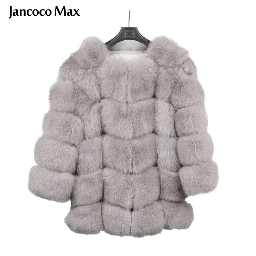 Jancoco Max Женская Шуба из натурального Лисьего меха; Зимняя теплая Модная Верхняя одежда Высокое качество длинное Новый S7221
Jancoco Max Женская Шуба из натурального Лисьего меха; Зимняя теплая Модная Верхняя одежда Высокое качество длинное Новый S7221
