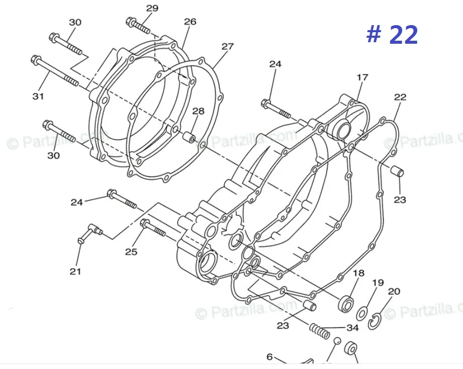 Motorcycle CLUTCH COVER Gasket For YAMAHA WR450F YZ450F 2007-2015 WR450 F YZ450 F 2S2-15462-10-00
Motorcycle CLUTCH COVER Gasket For YAMAHA WR450F YZ450F 2007-2015 WR450 F YZ450 F 2S2-15462-10-00