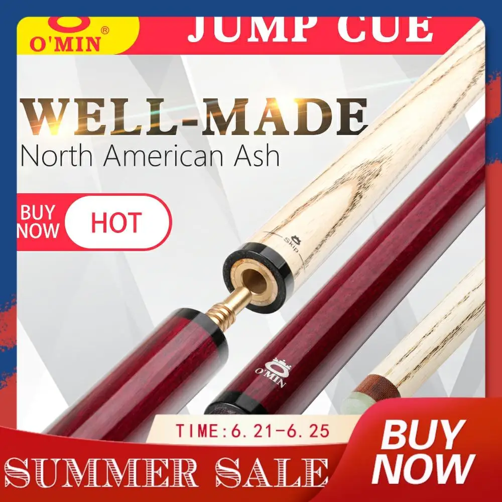 Original O'Min Jump Cue 13.9mm Crystal Tip Professional Ash Shaft High Quality Toughness Wear- Resisting Billiard Jump Cue Kit
Original O'Min Jump Cue 13.9mm Crystal Tip Professional Ash Shaft High Quality Toughness Wear- Resisting Billiard Jump Cue Kit