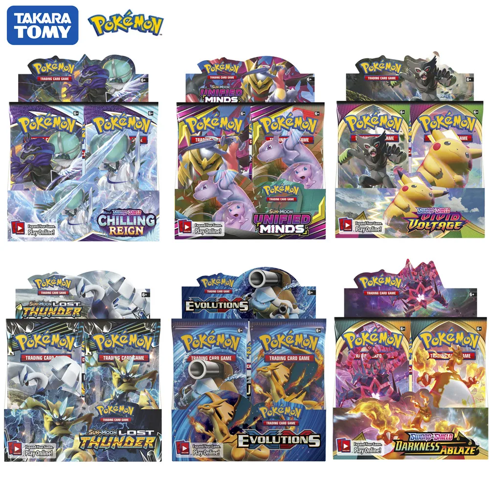 324Pcs Pokemon Cards English TCG: Evolutions Darkness Ablaze Evolutions Games Trading Card Collection TOMY Toy For Kids Gift
324Pcs Pokemon Cards English TCG: Evolutions Darkness Ablaze Evolutions Games Trading Card Collection TOMY Toy For Kids Gift