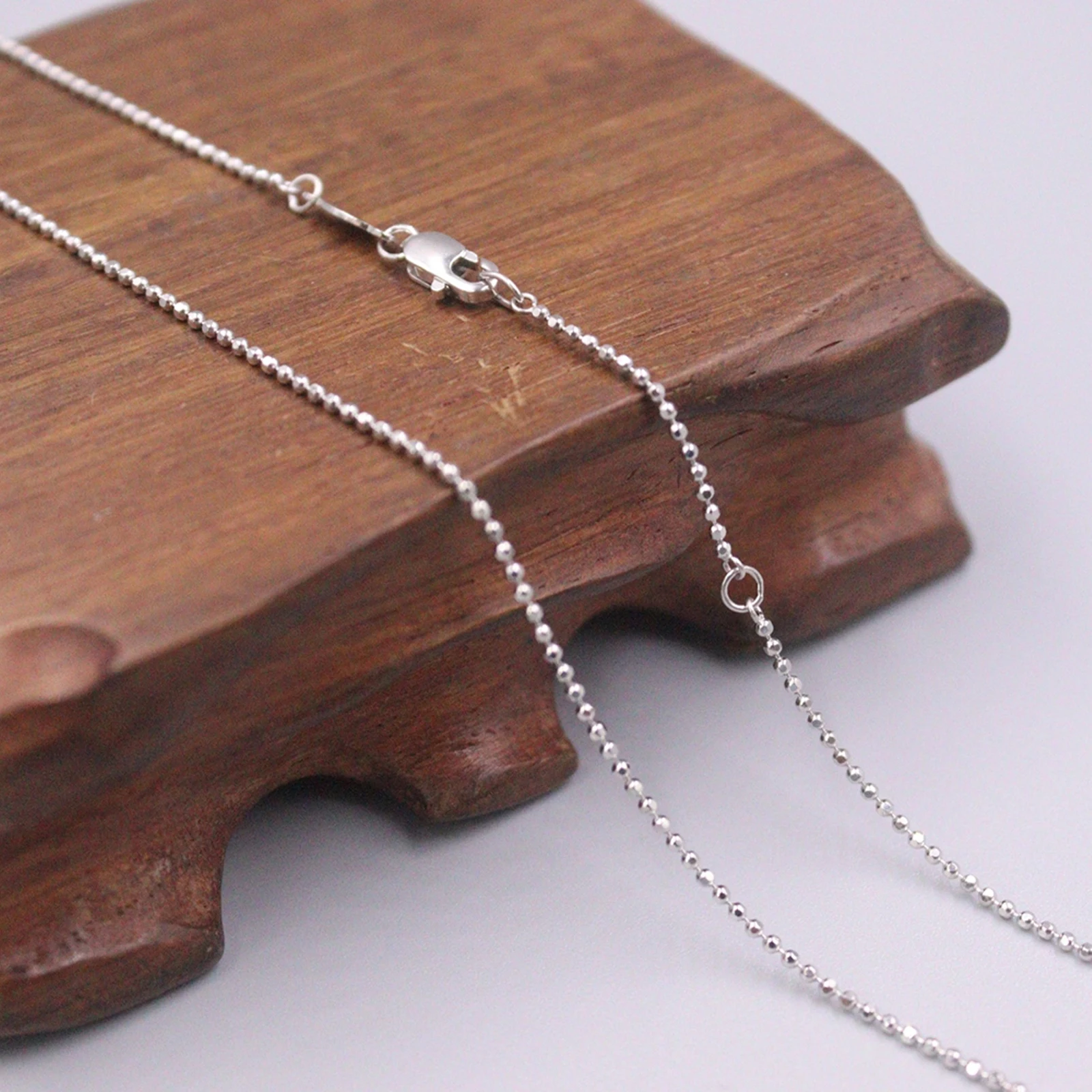 Real Platinum 950 Necklace Women's Cable Chain Female 1.1mm Carved Beads Chain 18inch Neckalce Jewellery Gift
Real Platinum 950 Necklace Women's Cable Chain Female 1.1mm Carved Beads Chain 18inch Neckalce Jewellery Gift