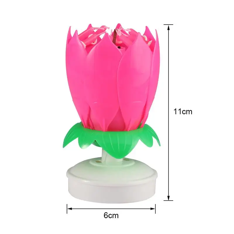 5/2pcs Double Lotus Music Candle Romantic Happy Birthday Music Play Lotus Candle Magic Musical Candle Flower For Kids Gift Party
5/2pcs Double Lotus Music Candle Romantic Happy Birthday Music Play Lotus Candle Magic Musical Candle Flower For Kids Gift Party