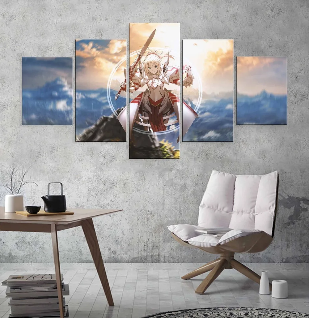 Canvas Painting Modern Living Room Home Decoration Frame Wall Art Printed Picture 5 Panel Anime Cartoon Fate stay night Poster
Canvas Painting Modern Living Room Home Decoration Frame Wall Art Printed Picture 5 Panel Anime Cartoon Fate stay night Poster