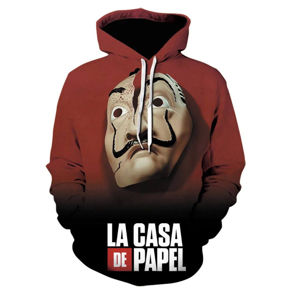 Brand new La Casa De Papel Hoodie Street Fashion Men's T-shirt Couple Harajuku Cartoon Cute Children's Sweatshirt Top
Brand new La Casa De Papel Hoodie Street Fashion Men's T-shirt Couple Harajuku Cartoon Cute Children's Sweatshirt Top