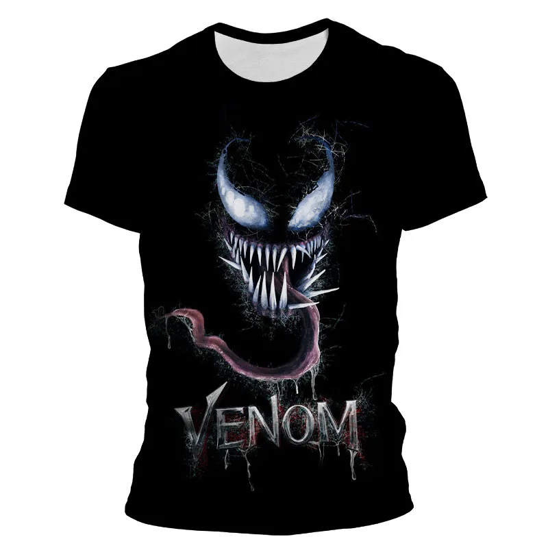 2021 Hot New Fashion Venom 3D Printed T shirt Unique Short Sleeve Tshirt Men's Women boy girl Clothing Drop Shipping Tops | Мужская