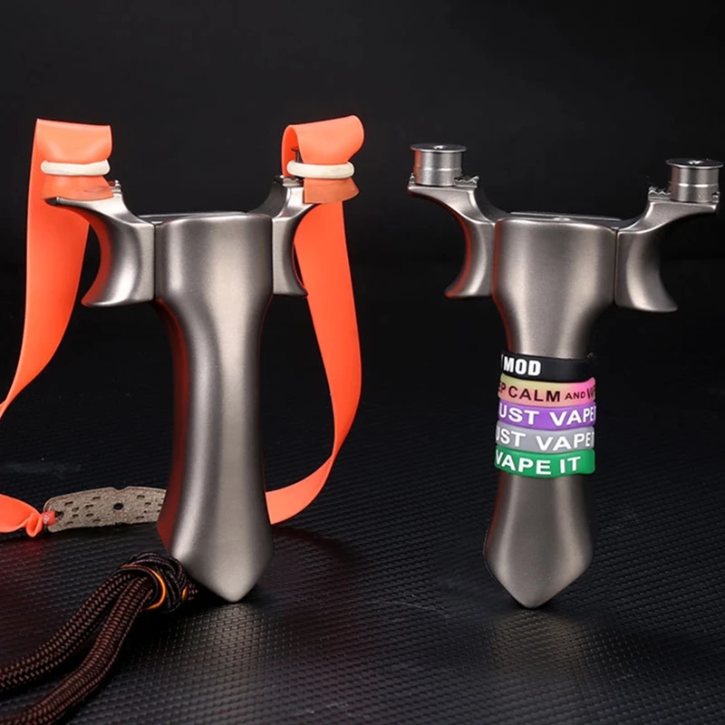 2021 Powerful New TC21 Titanium Alloy Slingshot Precise Catapult Outdoor Hunting Shooting Sling shot with Flat Rubber Band
2021 Powerful New TC21 Titanium Alloy Slingshot Precise Catapult Outdoor Hunting Shooting Sling shot with Flat Rubber Band