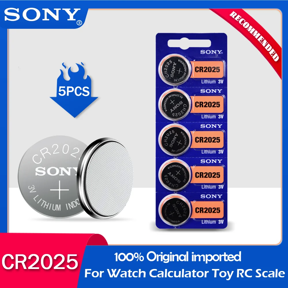5 шт./лот sony CR2025 100% Original3V литиевая батарея для мобильного часо дистанционное