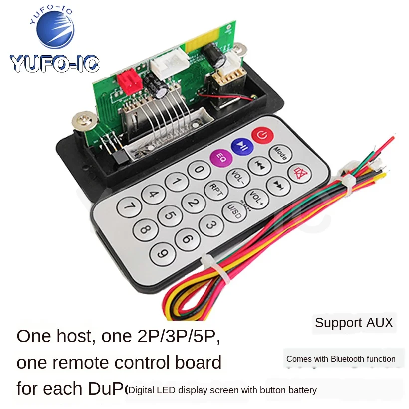3pcs 12V Bluetooth-compatible Call MP3 Decoder Board Non-Destructive Player Car-Mounted Home Square Dance Modification
3pcs 12V Bluetooth-compatible Call MP3 Decoder Board Non-Destructive Player Car-Mounted Home Square Dance Modification