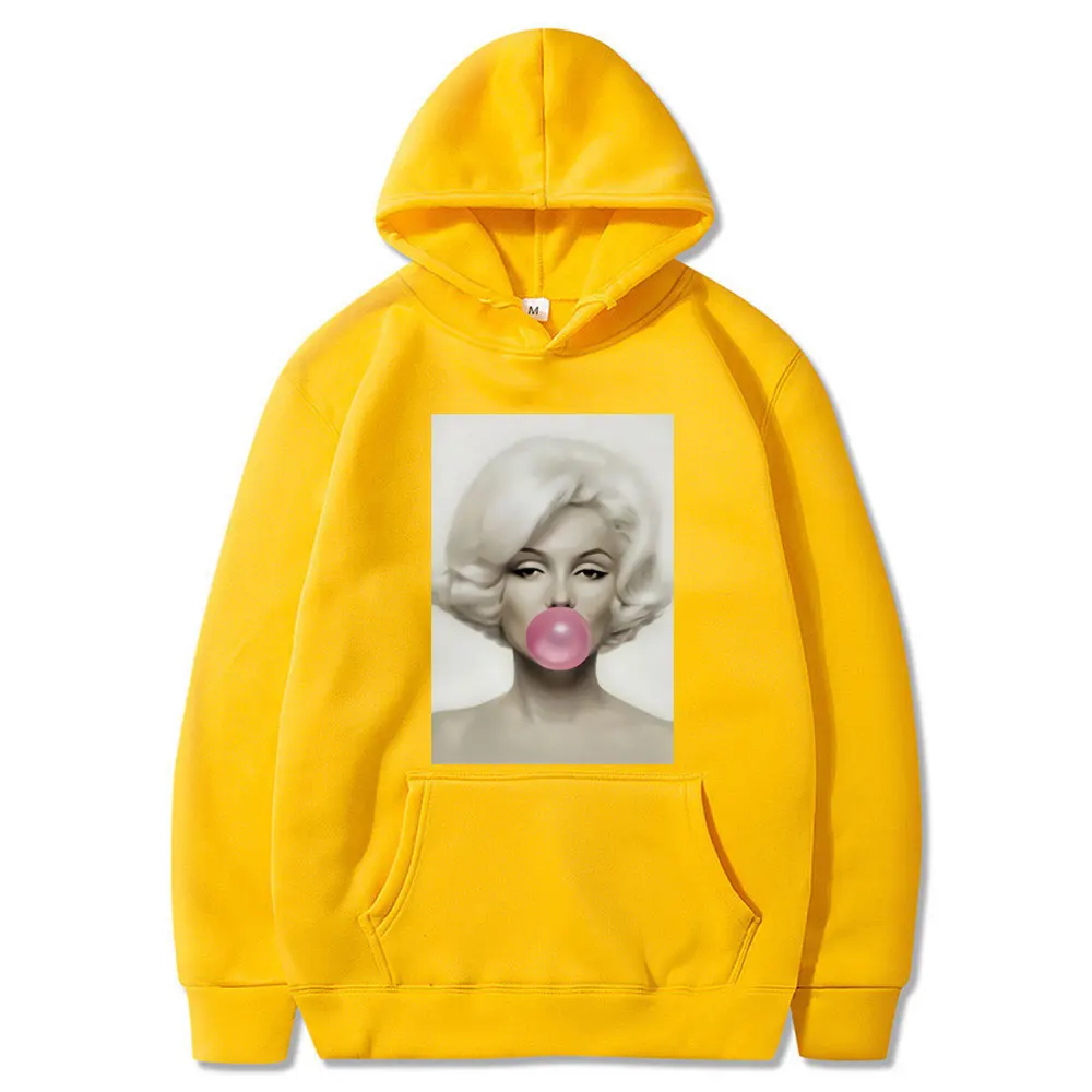 Unisex Marilyn Monroe Bubble Gum Oversized Sweatshirt Hoody Korean Style Women Hoodies Fashion Harajuku Hoodies for Women/men
Unisex Marilyn Monroe Bubble Gum Oversized Sweatshirt Hoody Korean Style Women Hoodies Fashion Harajuku Hoodies for Women/men