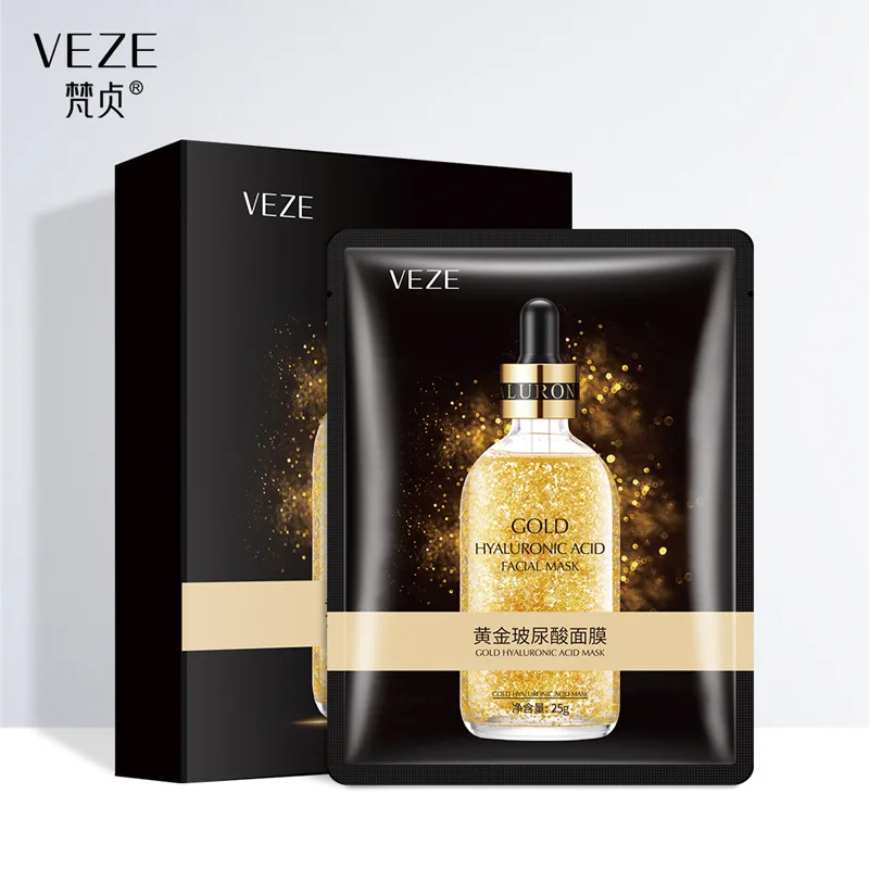 VEZE 10pcs 24K GOLD Face Mask Moisturizing Shrinking Pores Tightening Skin Whitening Facial Care More Delicate Comfortable
VEZE 10pcs 24K GOLD Face Mask Moisturizing Shrinking Pores Tightening Skin Whitening Facial Care More Delicate Comfortable
