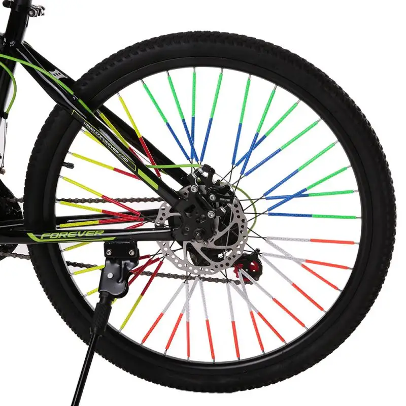 

12 шт., светоотражающие трубки для велосипедных колес, 75 мм