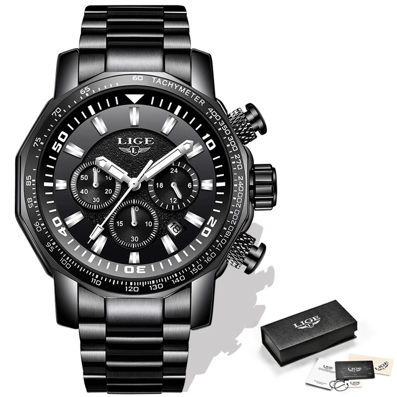 2020 New LIGE Mens Watches Top Brand Luxury Watch Waterproof Military Sports Watch Men Full Steel Quartz Clock Relogio Masculino
2020 New LIGE Mens Watches Top Brand Luxury Watch Waterproof Military Sports Watch Men Full Steel Quartz Clock Relogio Masculino