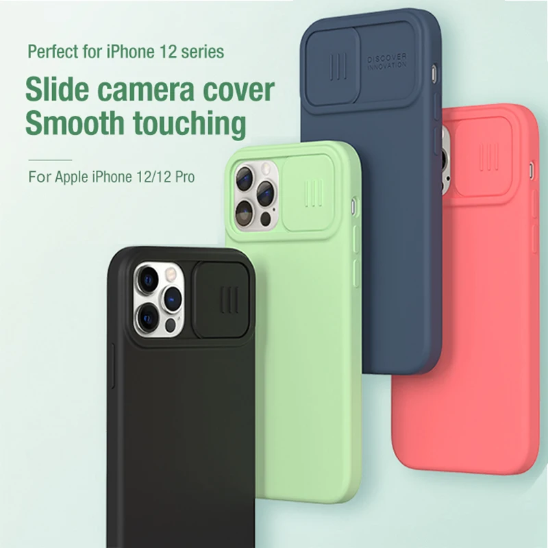 Camera Protection Slide Protect Lens Protection Case For iPhone 12 Pro Max NILLKIN Sillicone PC Phone Back Cover For iPhone 12
Camera Protection Slide Protect Lens Protection Case For iPhone 12 Pro Max NILLKIN Sillicone PC Phone Back Cover For iPhone 12
