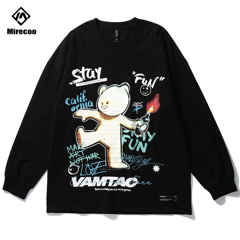 Футболка мужская с длинным рукавом, в стиле хип-хоп 
Футболка мужская с длинным рукавом, в стиле хип-хоп