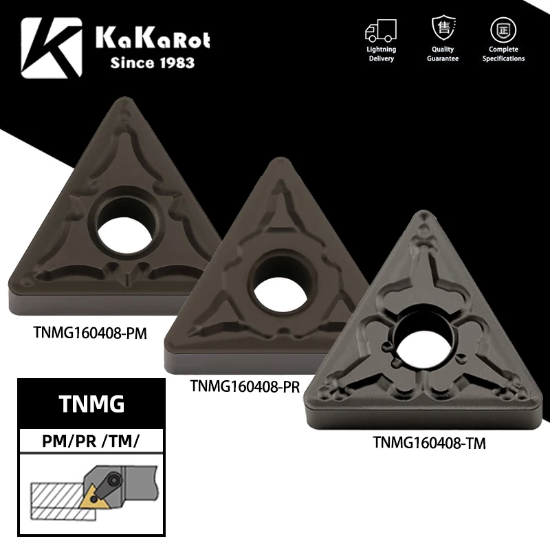 10pcs KaKarot Carbide Insert TNMG160404-TM TNMG160408-PM GF YT6020 External Turning Tools For Steel Metal TNMG Turning Tools
10pcs KaKarot Carbide Insert TNMG160404-TM TNMG160408-PM GF YT6020 External Turning Tools For Steel Metal TNMG Turning Tools