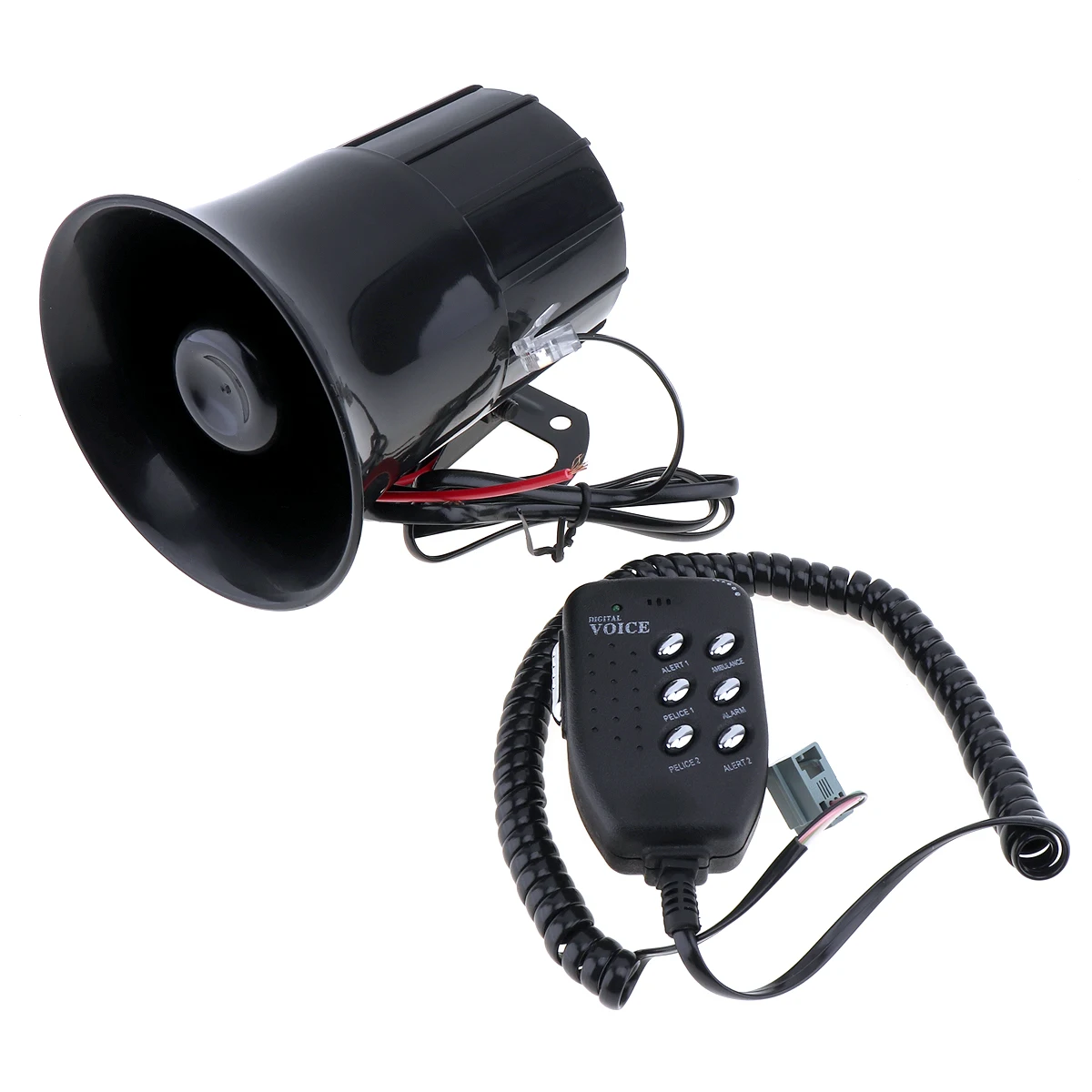 12V 50W Car Auto Loud Air Horn Siren Sound Speaker 125db Megaphone Alarm Van with MIC Police Fire | Автомобили и мотоциклы