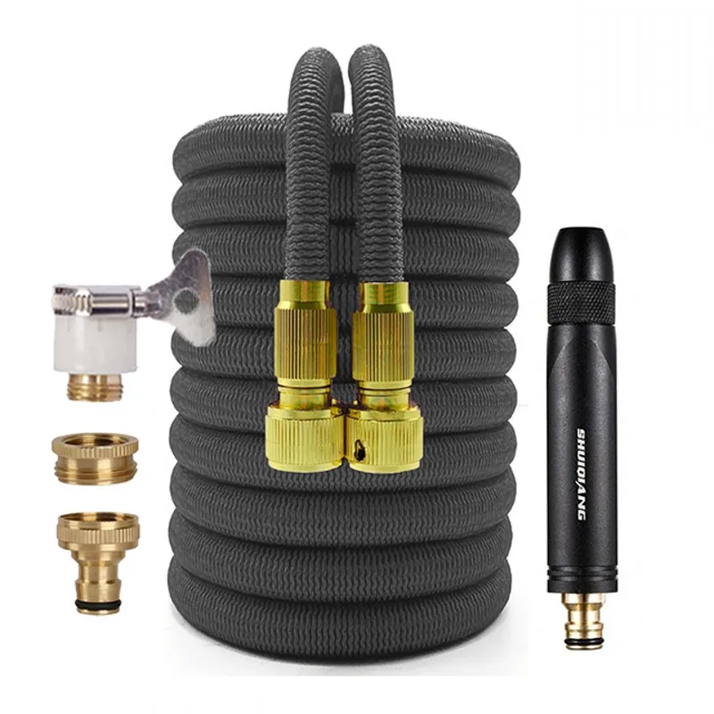 Home Garden Hose With Metal Water Gun Magic Flexible Expandable Watering Irrigation Plastic Pipe High Pressure Car Wash Tools
Home Garden Hose With Metal Water Gun Magic Flexible Expandable Watering Irrigation Plastic Pipe High Pressure Car Wash Tools