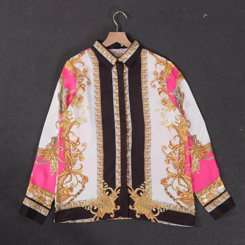 Vintage Portrait Print Color Block Long Sleeve Shirt 2021 Gold Button Fashion Tide Design Luxury Brand Clothes
Vintage Portrait Print Color Block Long Sleeve Shirt 2021 Gold Button Fashion Tide Design Luxury Brand Clothes