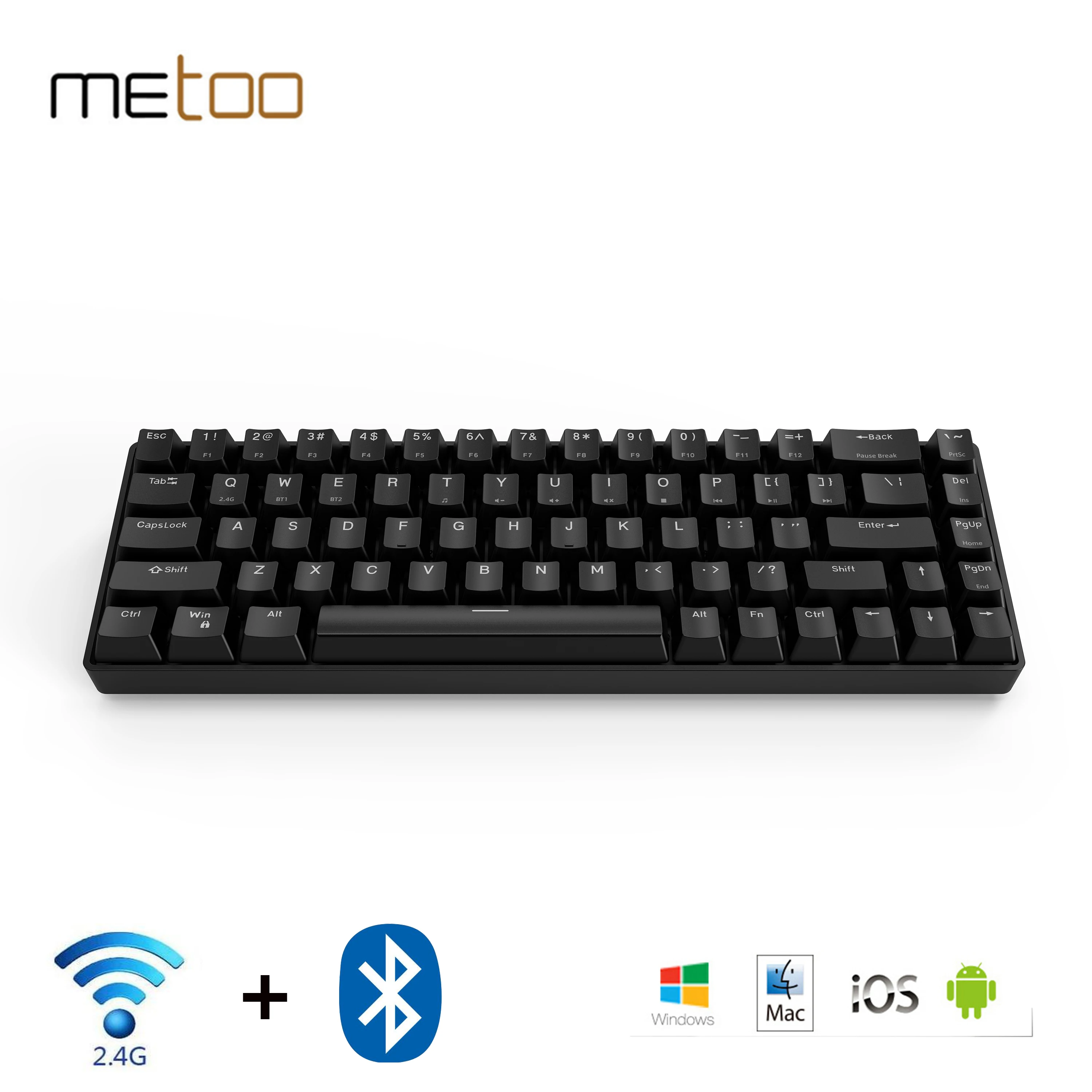 Metoo tablet Wireless Gaming Mechanical Keyboard For iPad Teclado Bluetooth-compatible iOS Android Windows | Компьютеры и офис