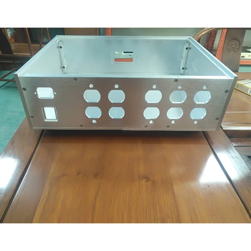 430*150*325MM All-aluminum Power Amplifier Chassis 430 Power Supply Filter Case DIY Audio Shell Multi-purpose Box Amplifier
430*150*325MM All-aluminum Power Amplifier Chassis 430 Power Supply Filter Case DIY Audio Shell Multi-purpose Box Amplifier